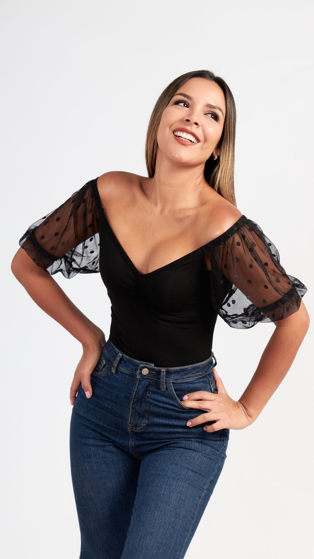 Top Barbara con Lunares