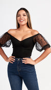Top Barbara con Lunares