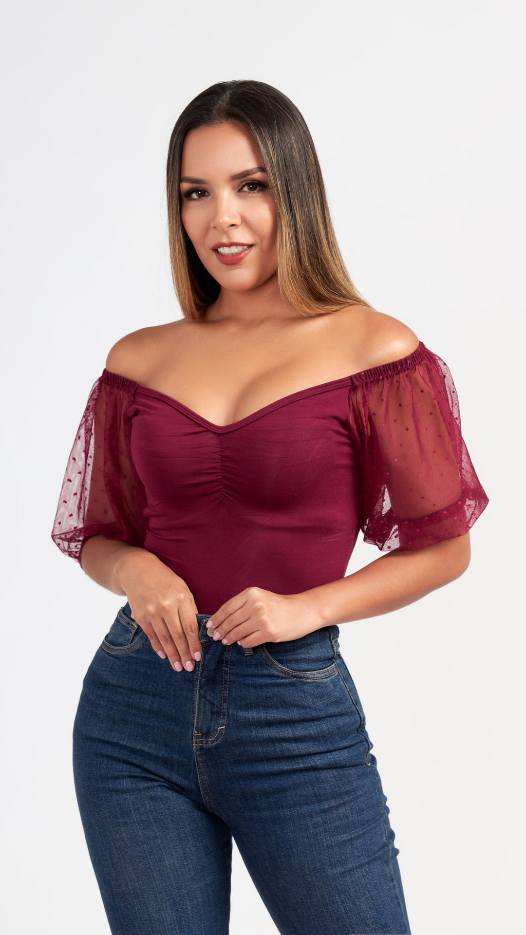 Top Barbara con Lunares