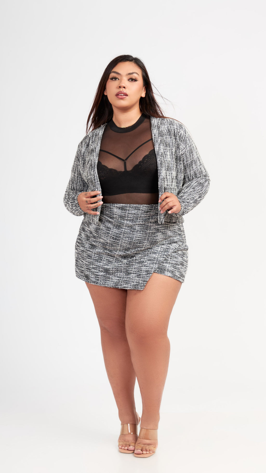 Short Falda de Tweed