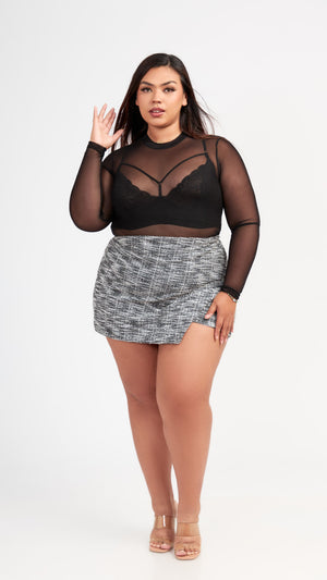 Short Falda de Tweed
