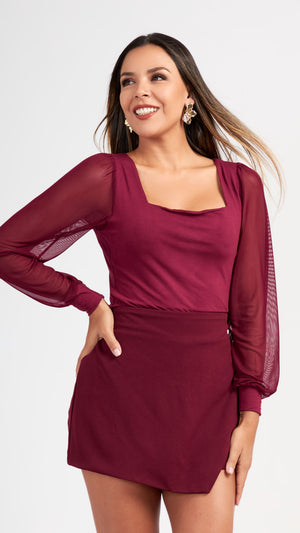 Short Falda Anai Vino