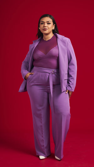 Top de Tul  Nahomi  color Morado
