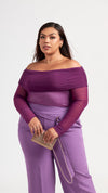 Top de Tul Off Shoulder Jhoselyn