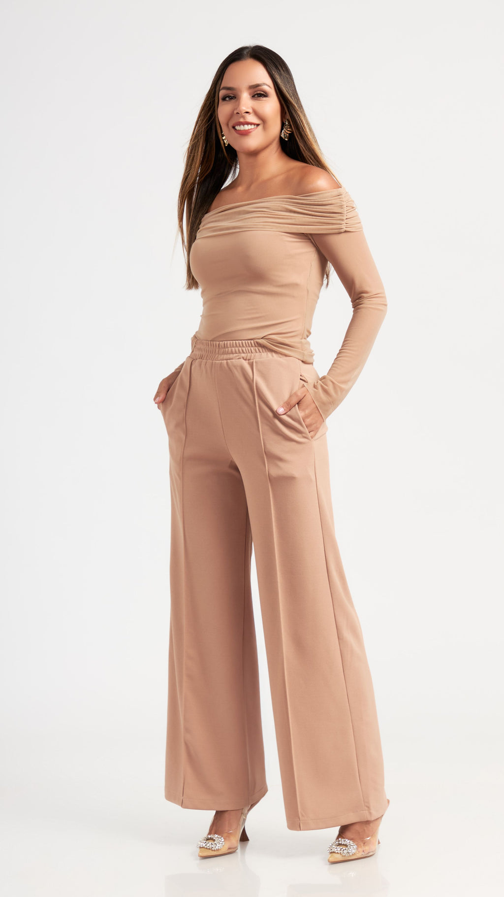 Top de Tul Off Shoulder Jhoselyn