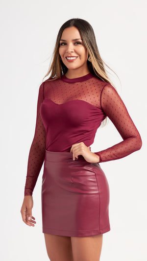 Top Lucinda color Vino