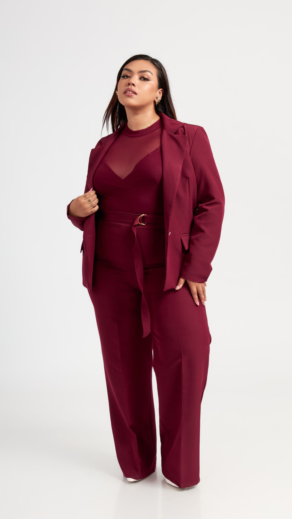 Blazer Basico color Vino