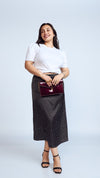 Falda de Satin Lunares
