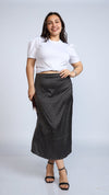 Falda de Satin Lunares