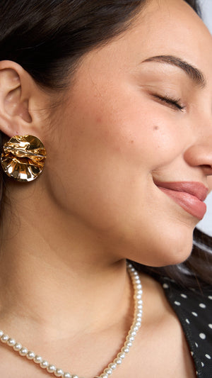 Arete Flor Dorada