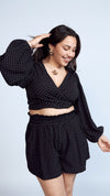 Blusa Amarrable Polka Dots