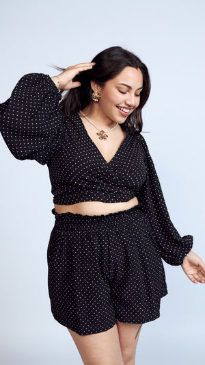 Blusa Amarrable Polka Dots