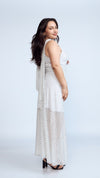 Maxi Vestido con Chal de lunares