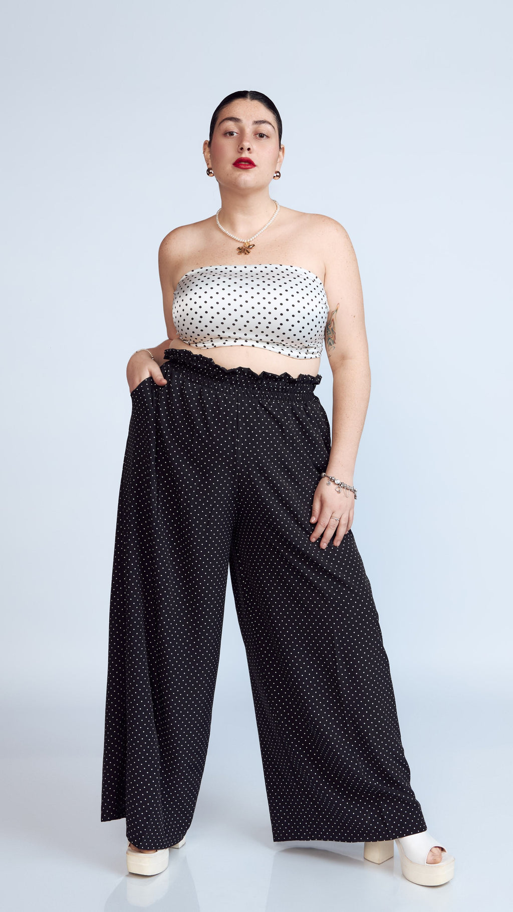 Pantalon Palazzo Polka Dots