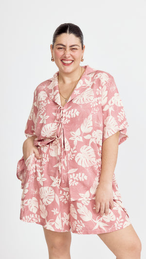Bluson Oversize con Tiras Amarrables