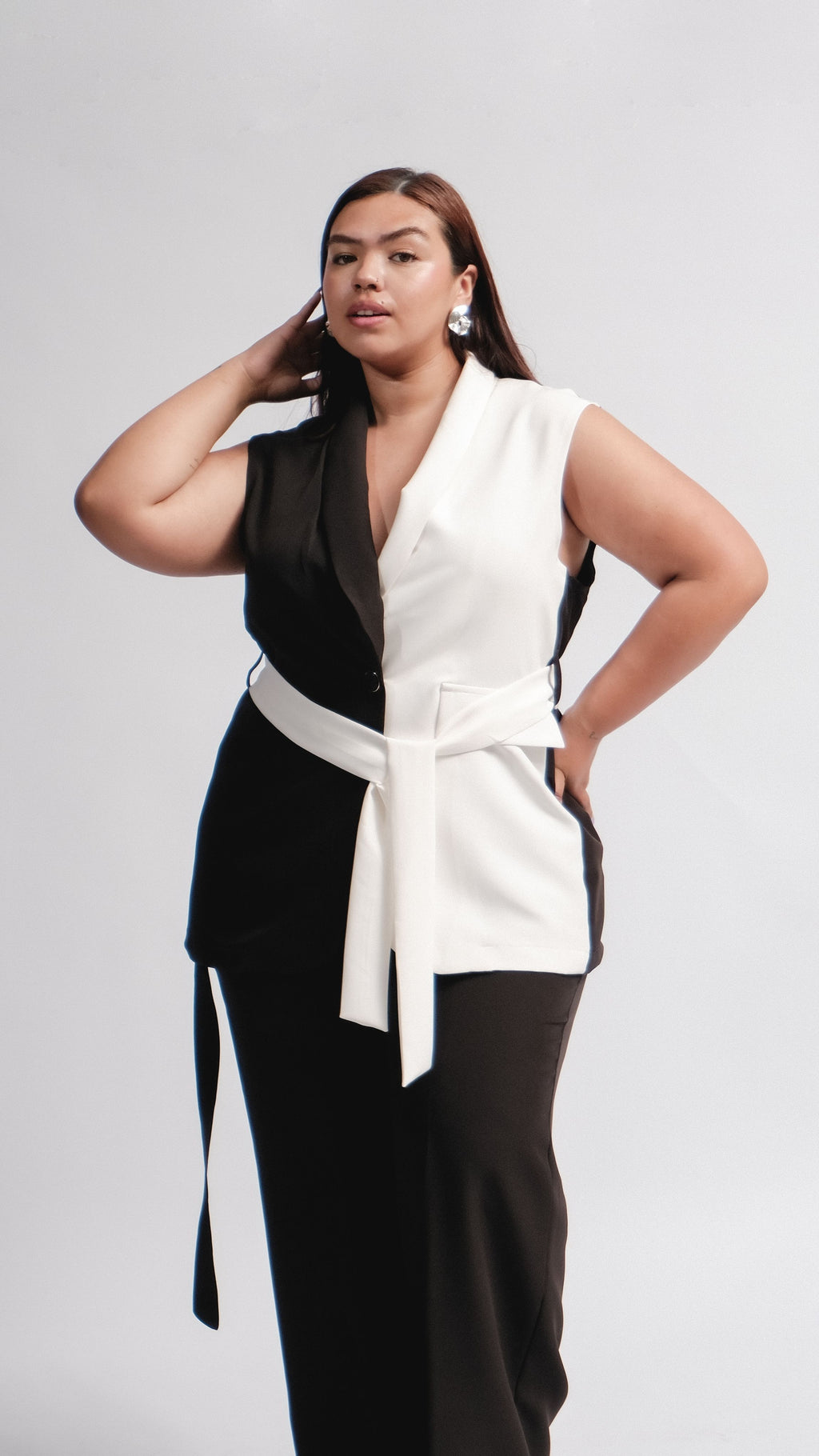 CHALECO BI COLOR NEGRO