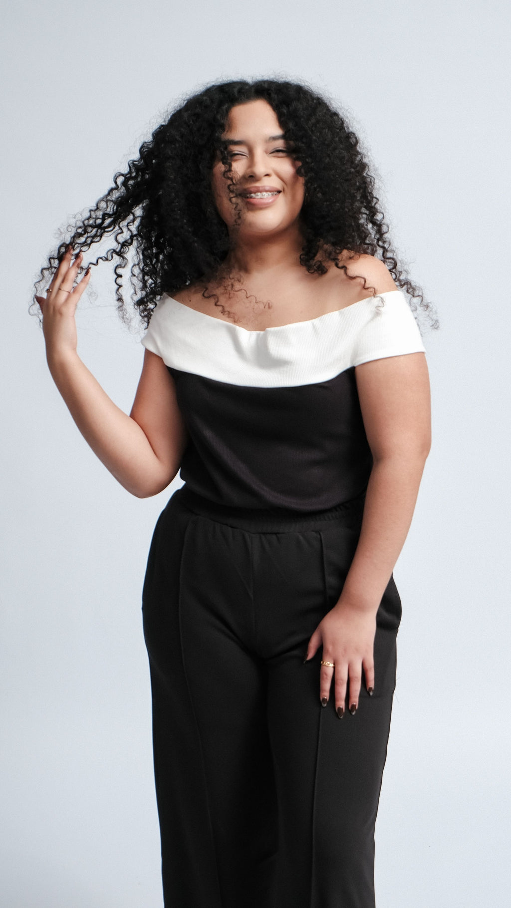 TOP RIB BI COLOR ROXANA